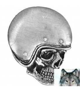 Pin's Biker Skull Casqué