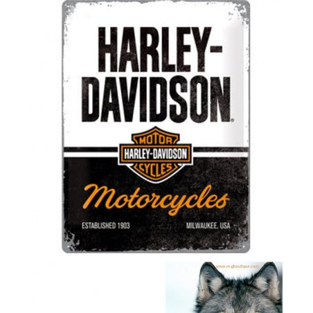 Plaque En Métal Harley-Davidson, Motorcycles
