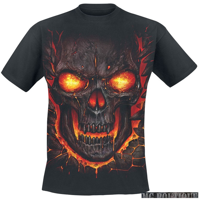T-Shirt Manches courtes Skull Lava.